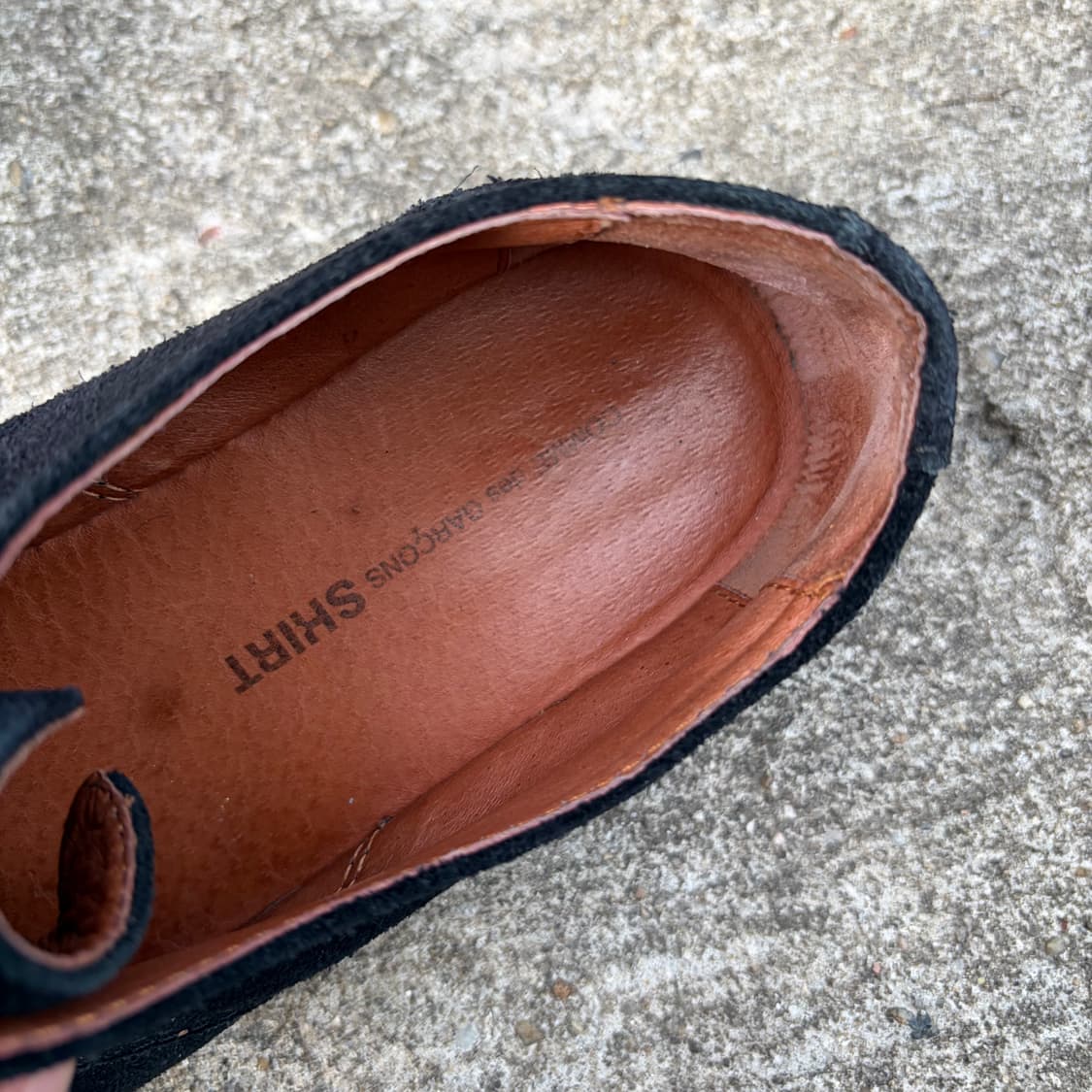 꼼데가르송 스웨이드 슈즈 상품이미지2