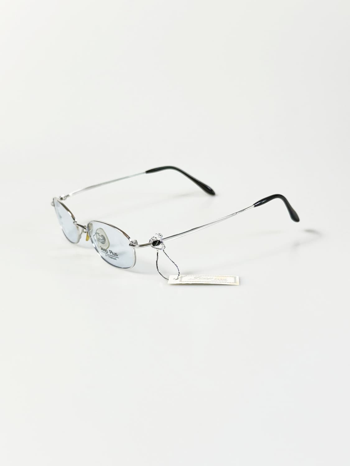 Jeep Plus 실버 티타늄 슬림 오벌 프레임 빈티지 틴트 안경 상품이미지3