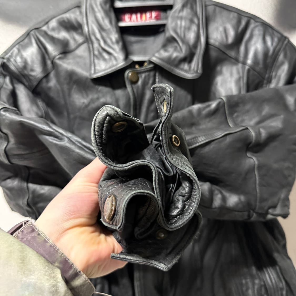 VTG 빈티지 Califf 100% 소가죽 A2 봄버 자켓 상품이미지5