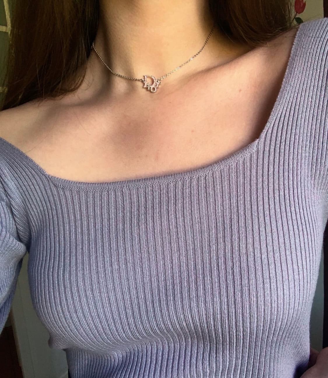 디올 샤이닝 로고 스탠다드 목걸이 상품이미지1