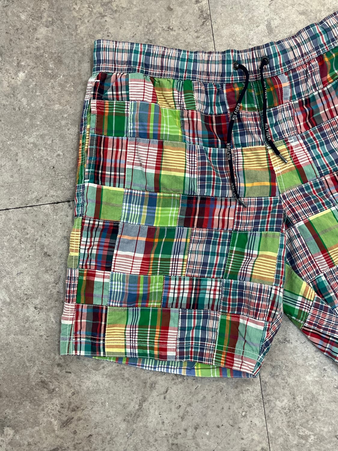 타미힐피거 패치워크 하프 팬츠 S #csz4143 상품이미지5