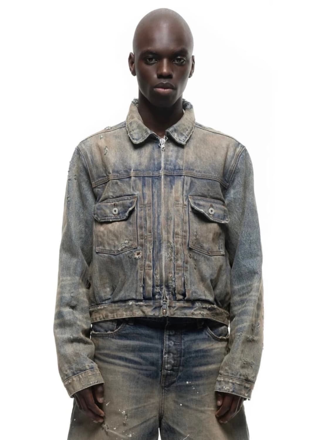 노페이스 스튜디오 데님 트러커 자켓 1size 상품이미지1