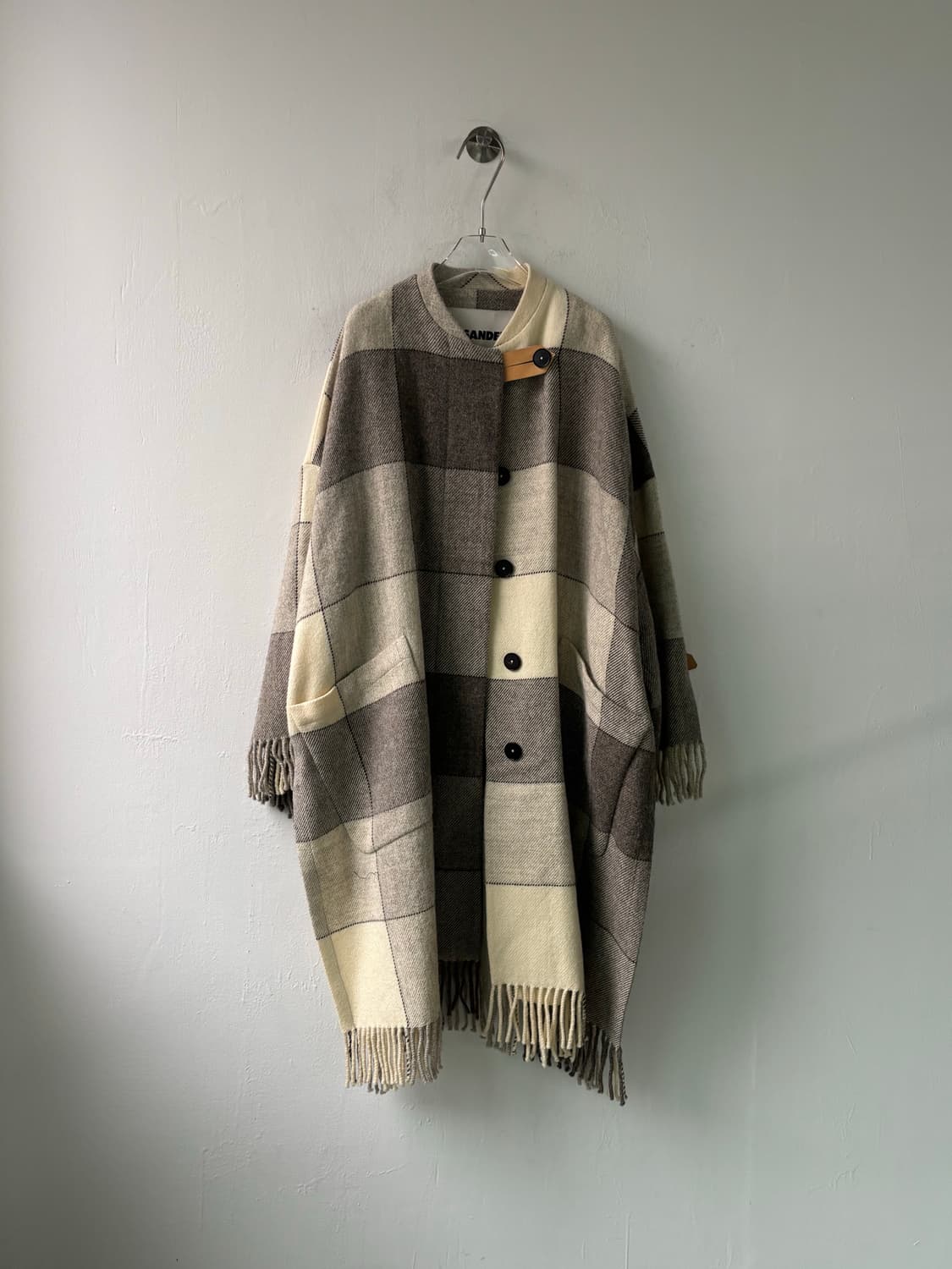 질샌더 19AW 런웨이피스 레더 트림 코트 상품이미지1