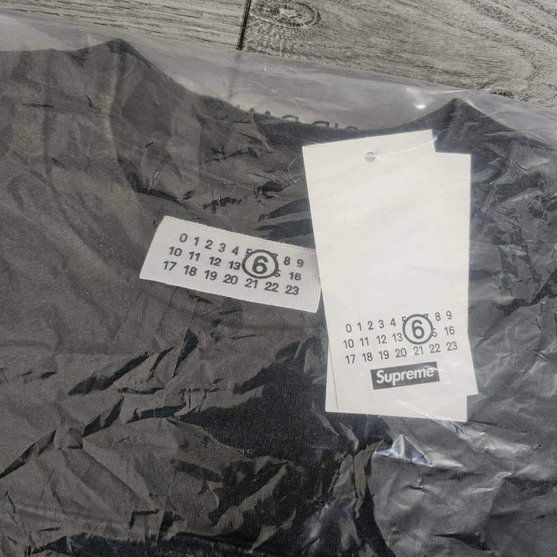 슈프림 마르지엘라 mm6 풋볼져지 블랙 L 상품이미지4