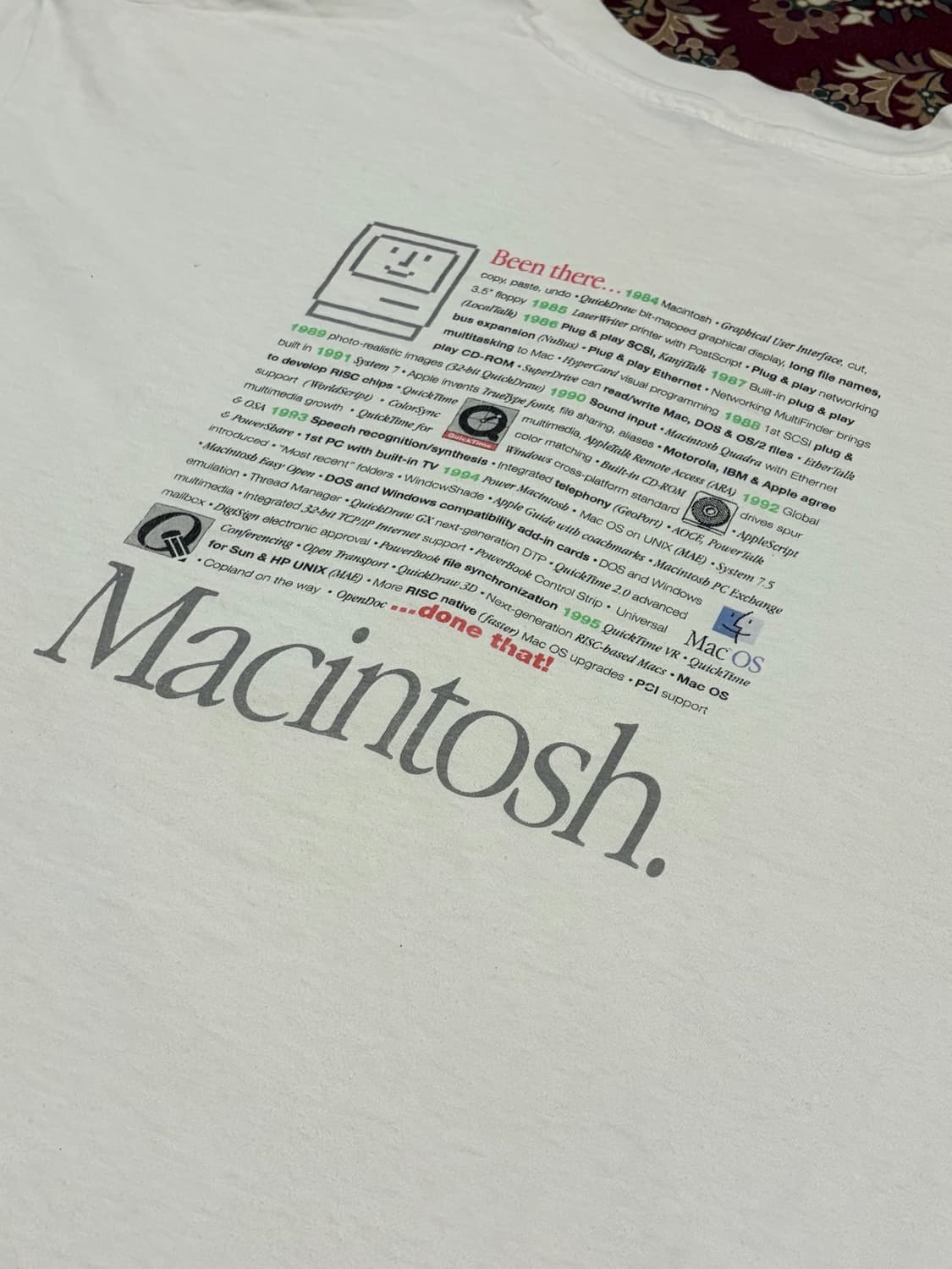 [XXL] 90‘s 빈티지 애플 Macintosh 반팔 티셔츠 상품이미지4