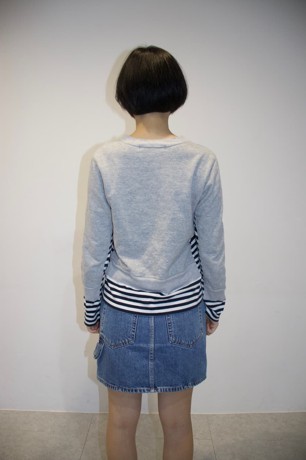 Comme des Garcons stripe mix sweatshirt 상품이미지2