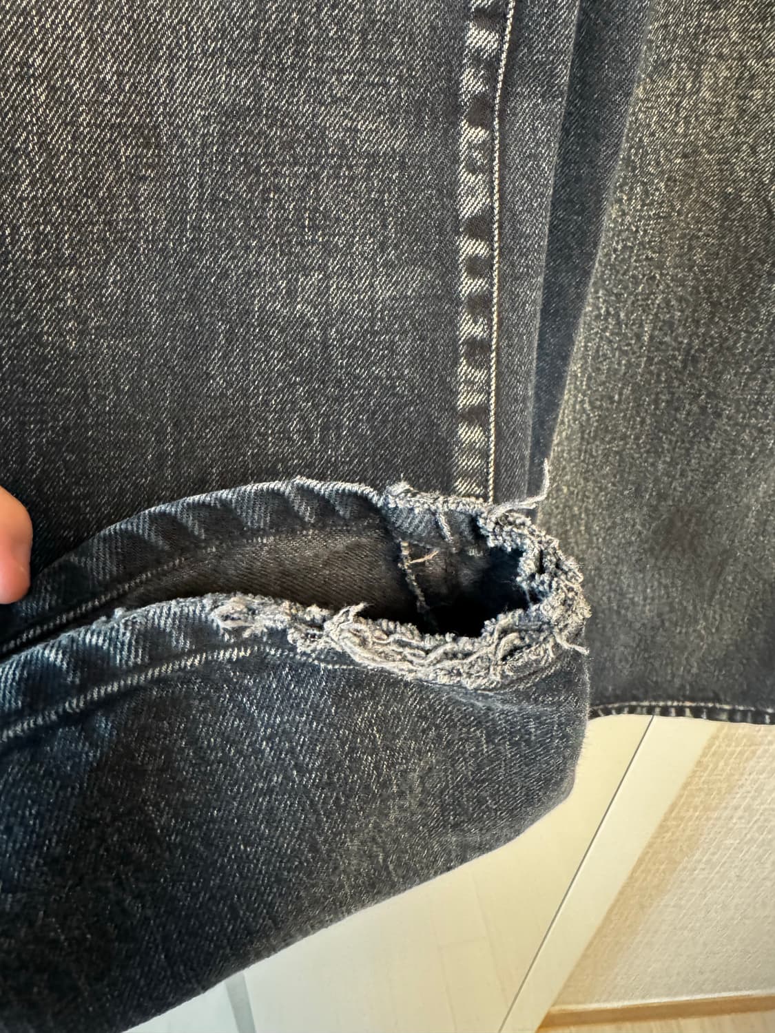 엘무드 크루져 와이드 데님 미드나잇블루 46 상품이미지2