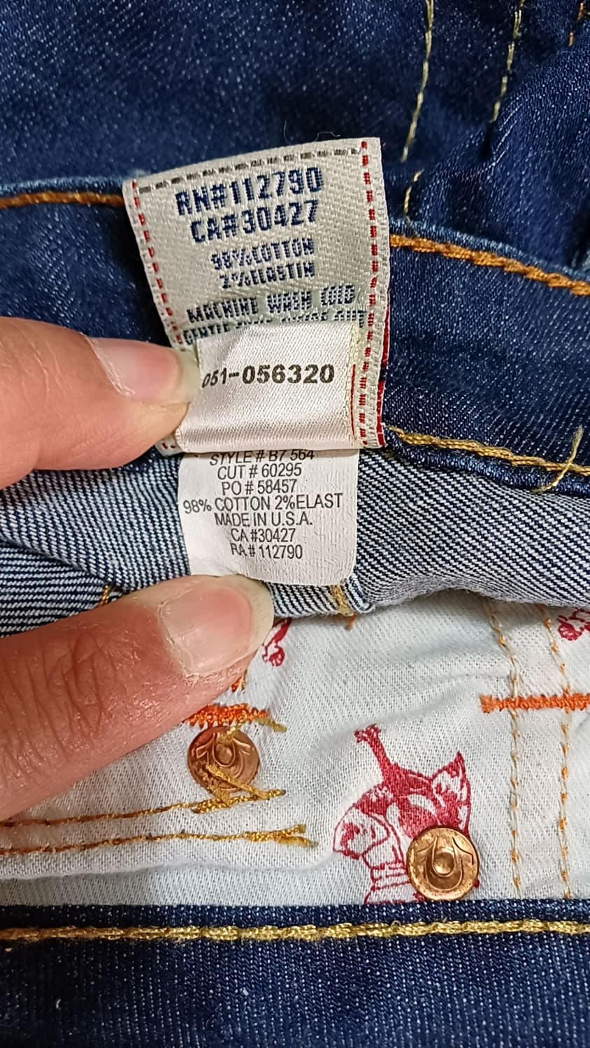 트루릴리전 청바지 여성30인치 기장104 상품이미지4