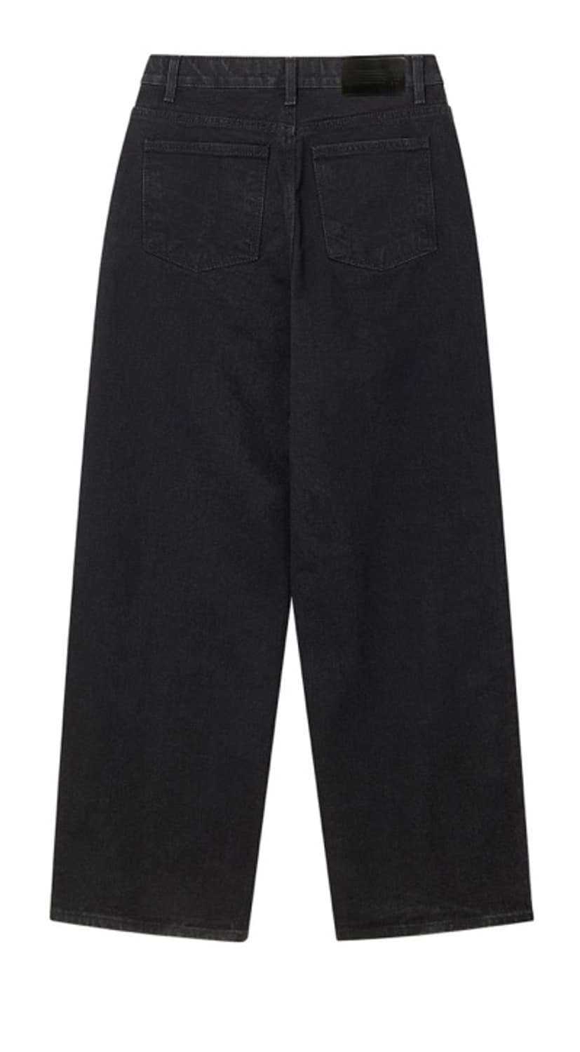 밀리언코르9445- 클래식 블랙 와이드 데님팬츠 상품이미지1