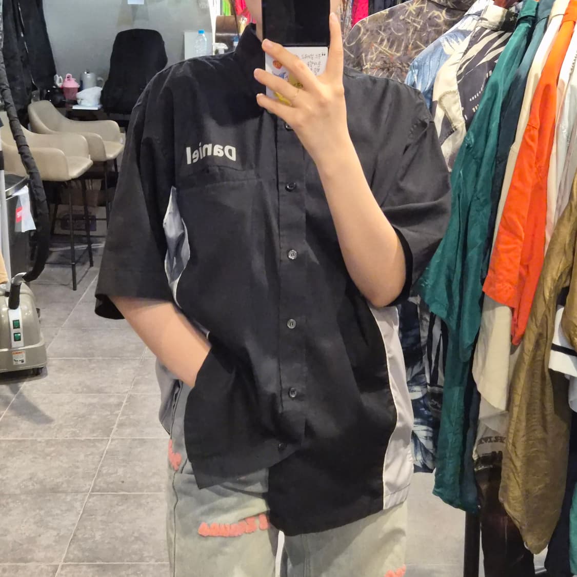 [NO.9] 빈티지 펑키 사냥팀 반팔 셔츠 상품이미지2