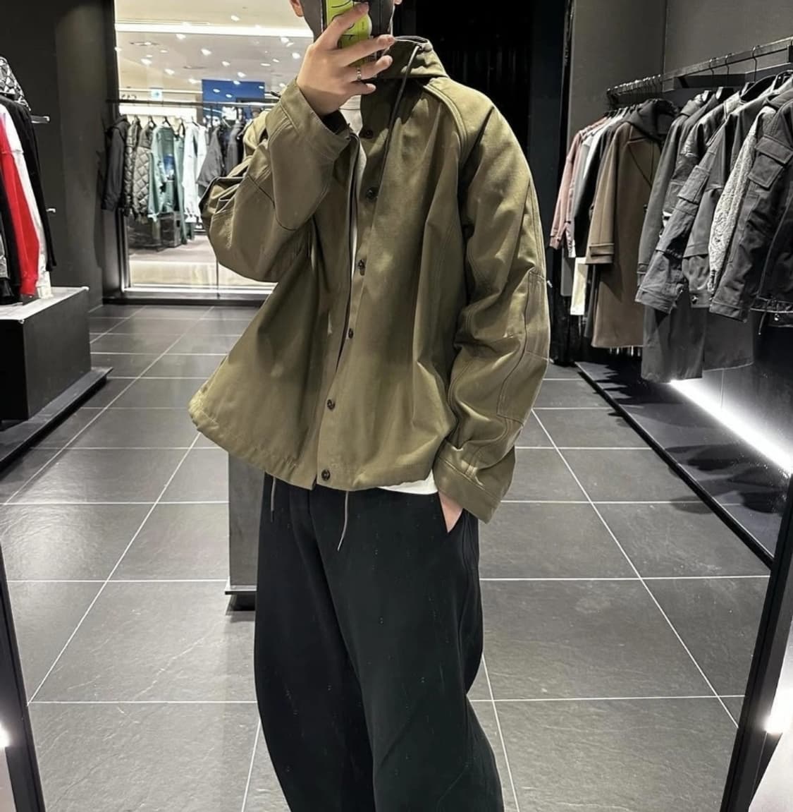 준지 89만 카키 후드 마원 점퍼 상품이미지4