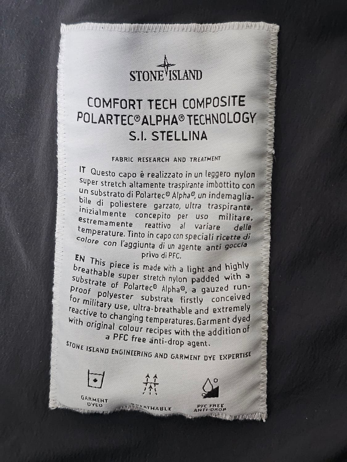 스톤아일랜드 스텔리나 컴포트 테크 폴라텍 후드 자켓 상품이미지5