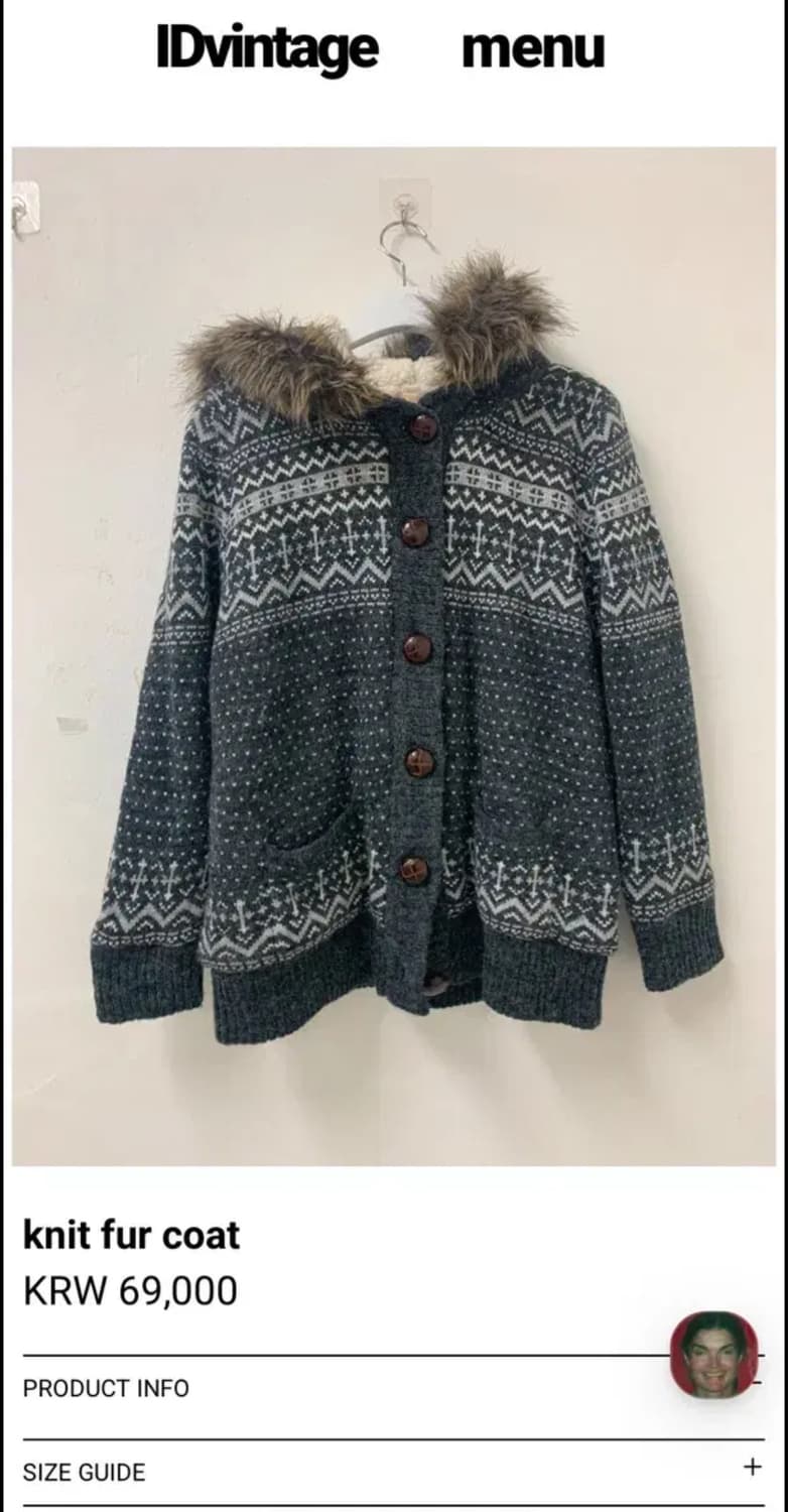 ID vintage fur coat 상품이미지1