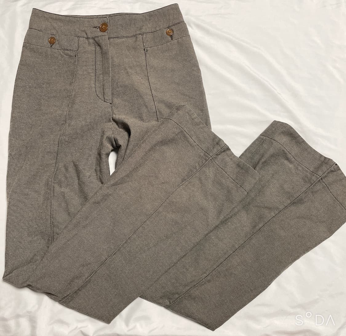 비비안웨스트우드 레드라벨 부츠컷 팬츠 브라운 상품이미지1