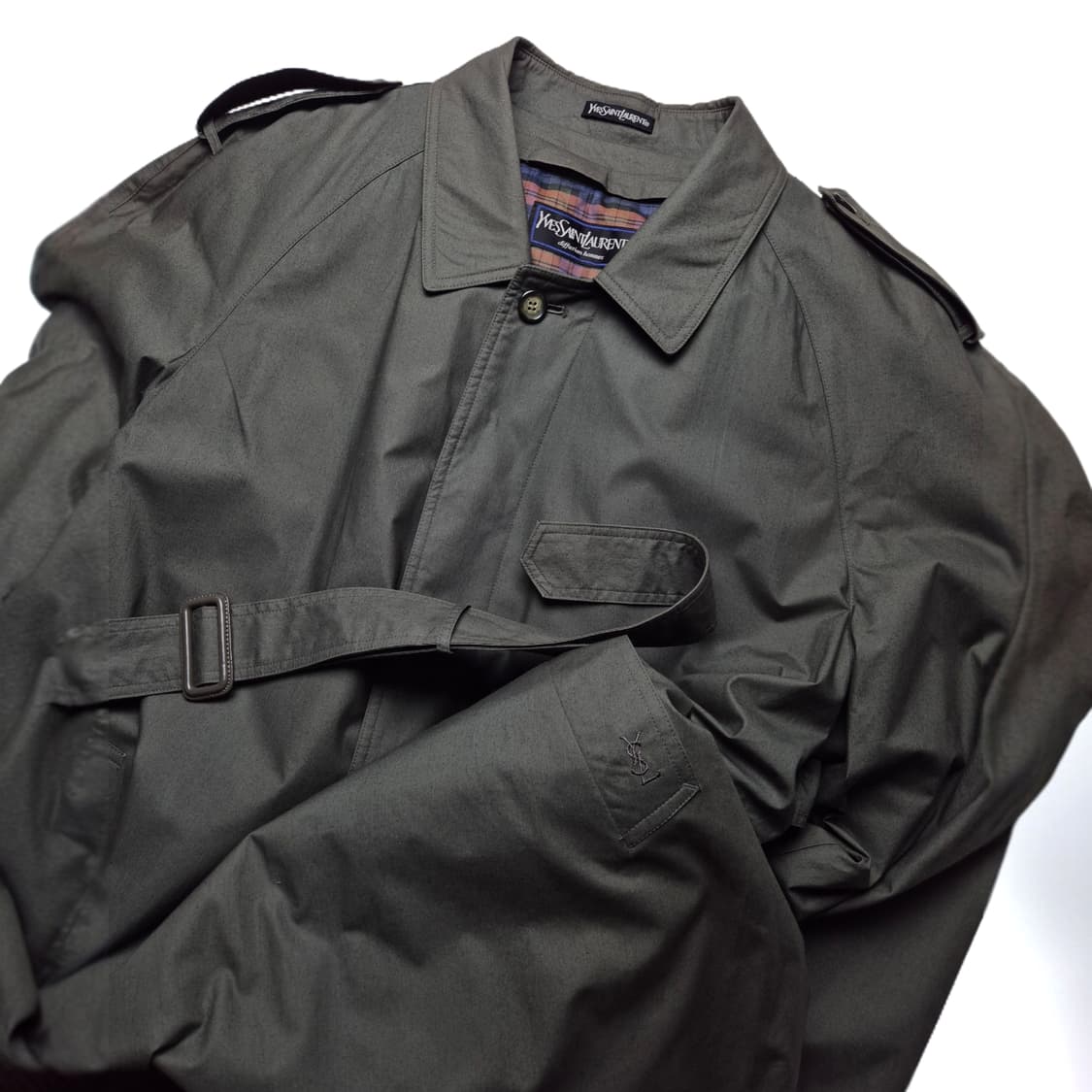 [100] 입생로랑 구스다운내피 벨티드 트렌치 코트 상품이미지1