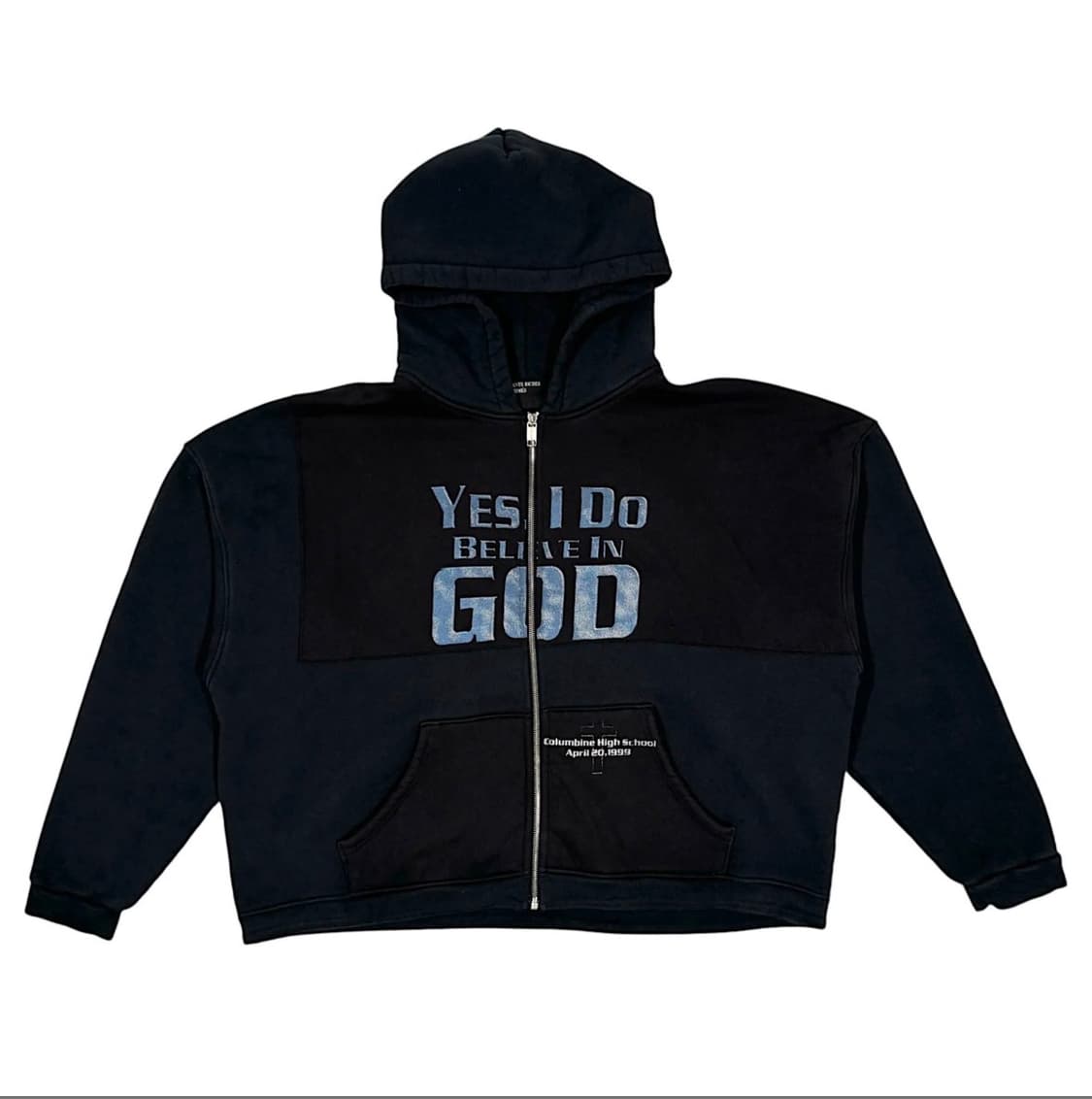 YES I DO BELIEVE IN GOD ZIP UP L 상품이미지1