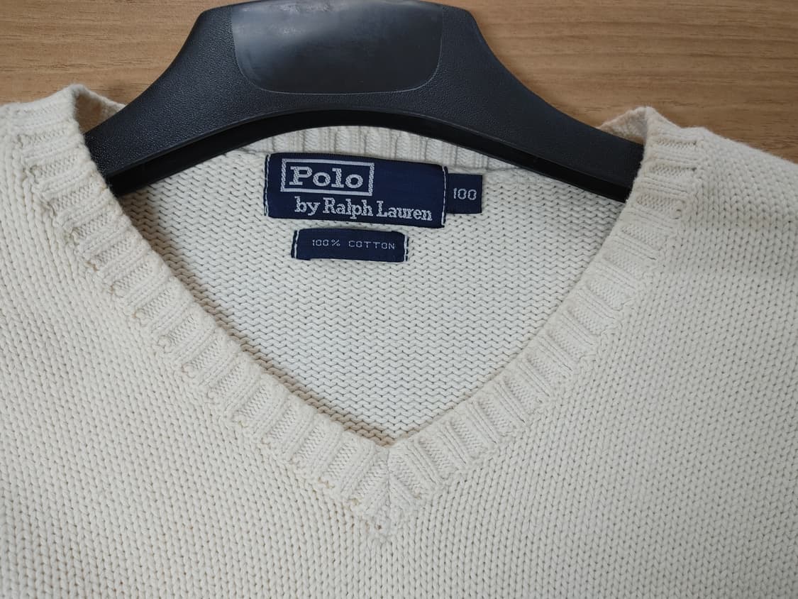 POLO RALPHLAUREN 폴로 랄프로렌 브이넥 긴팔 면니트티
 상품이미지3
