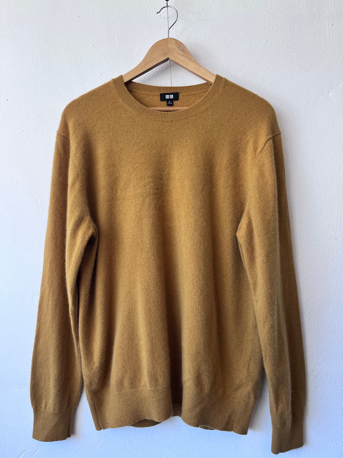 유니클로 남성 캐시미어100라운드니트 XL사이즈 상품이미지2