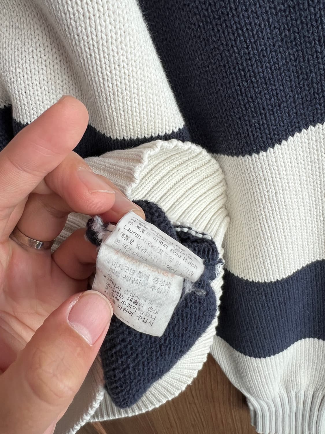 폴로 랄프로렌 단가라 니트 100 상품이미지5