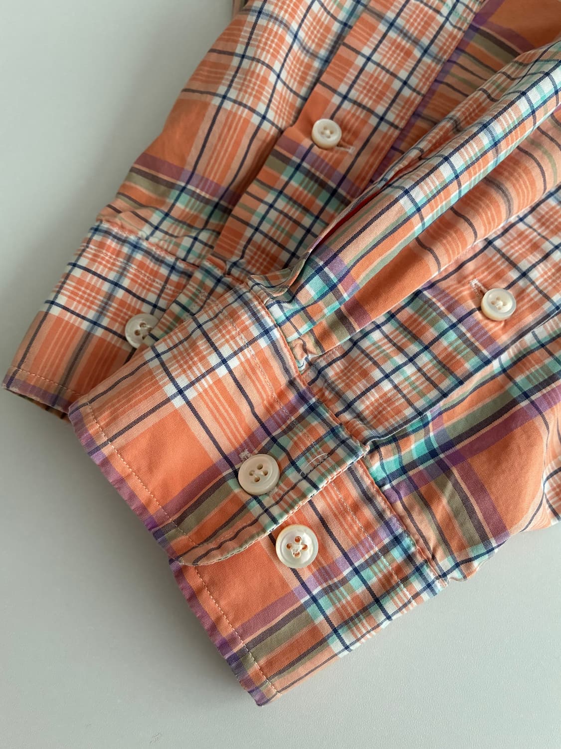 L) 폴로 랄프로렌 체크 셔츠 오렌지 상품이미지7