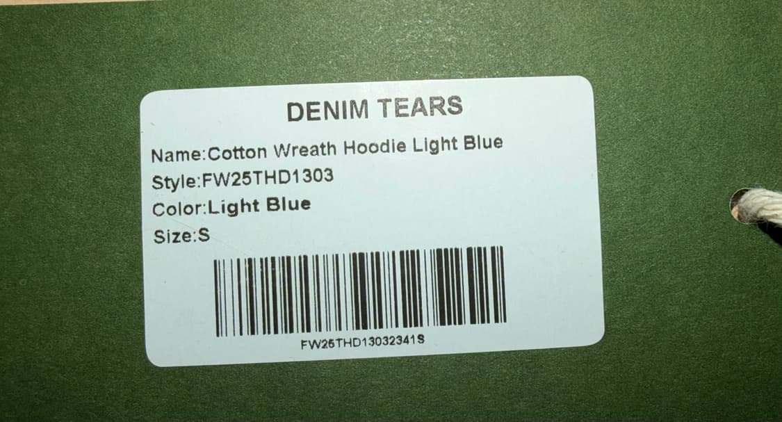 데님티어스 라이트 블루 후드 뉴욕매장 상품이미지3