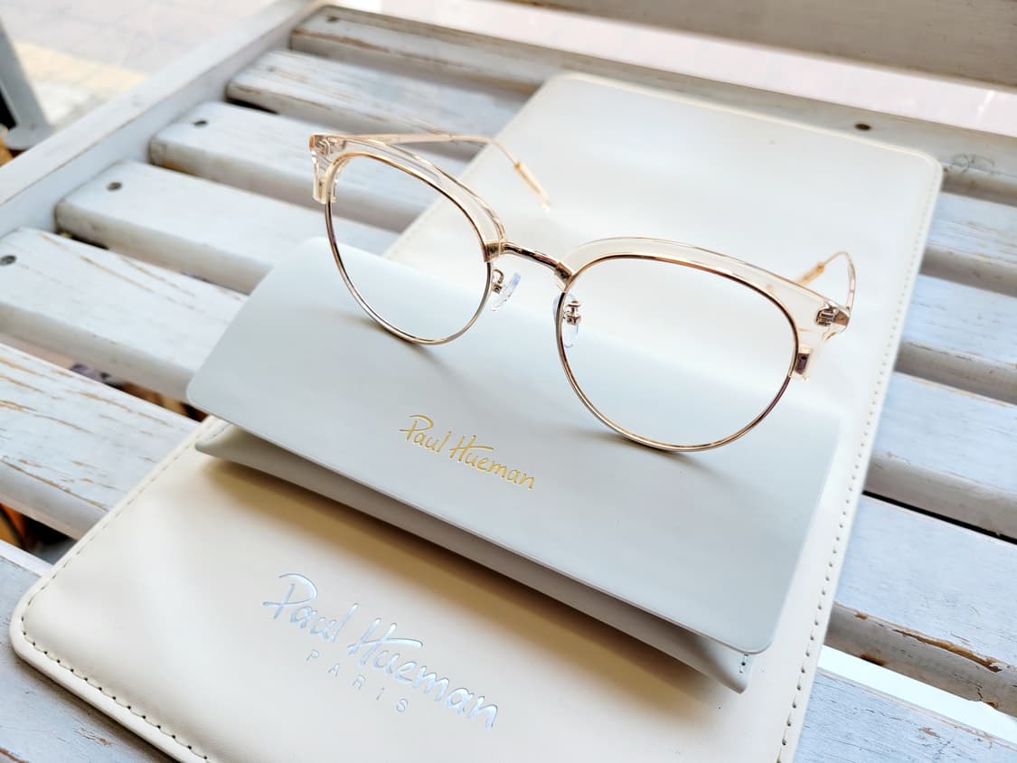 폴휴먼 안경 PHF-1070A 오버사이즈 라이트핑크(블루라이트 변색렌즈) 상품이미지1