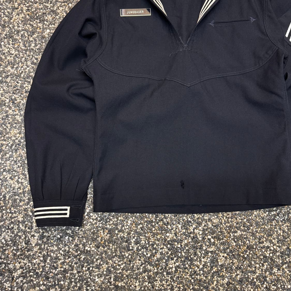 80s US Navy 미 해군 울 세일러 셔츠 (S)   상품이미지3