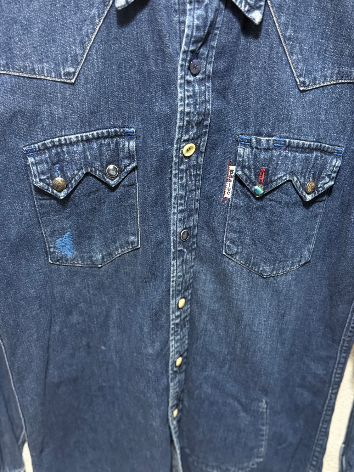 블루블루재팬 BlueBlue Japan 데님 웨스턴 셔츠 상품이미지4