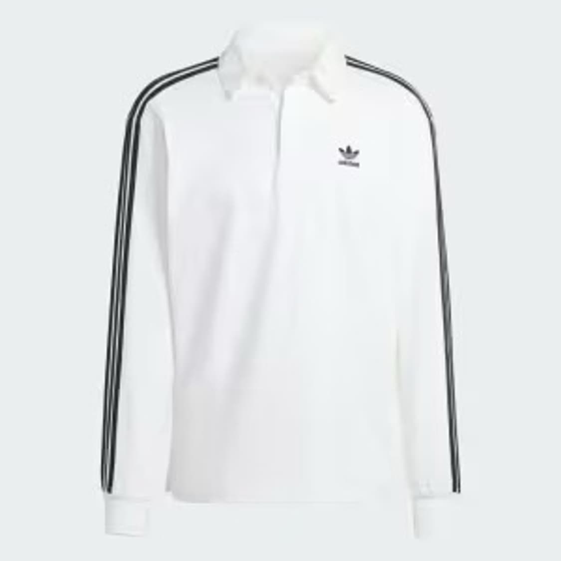 Adidas 아디다스 럭비폴로 스웻셔츠 흰검 상품이미지1