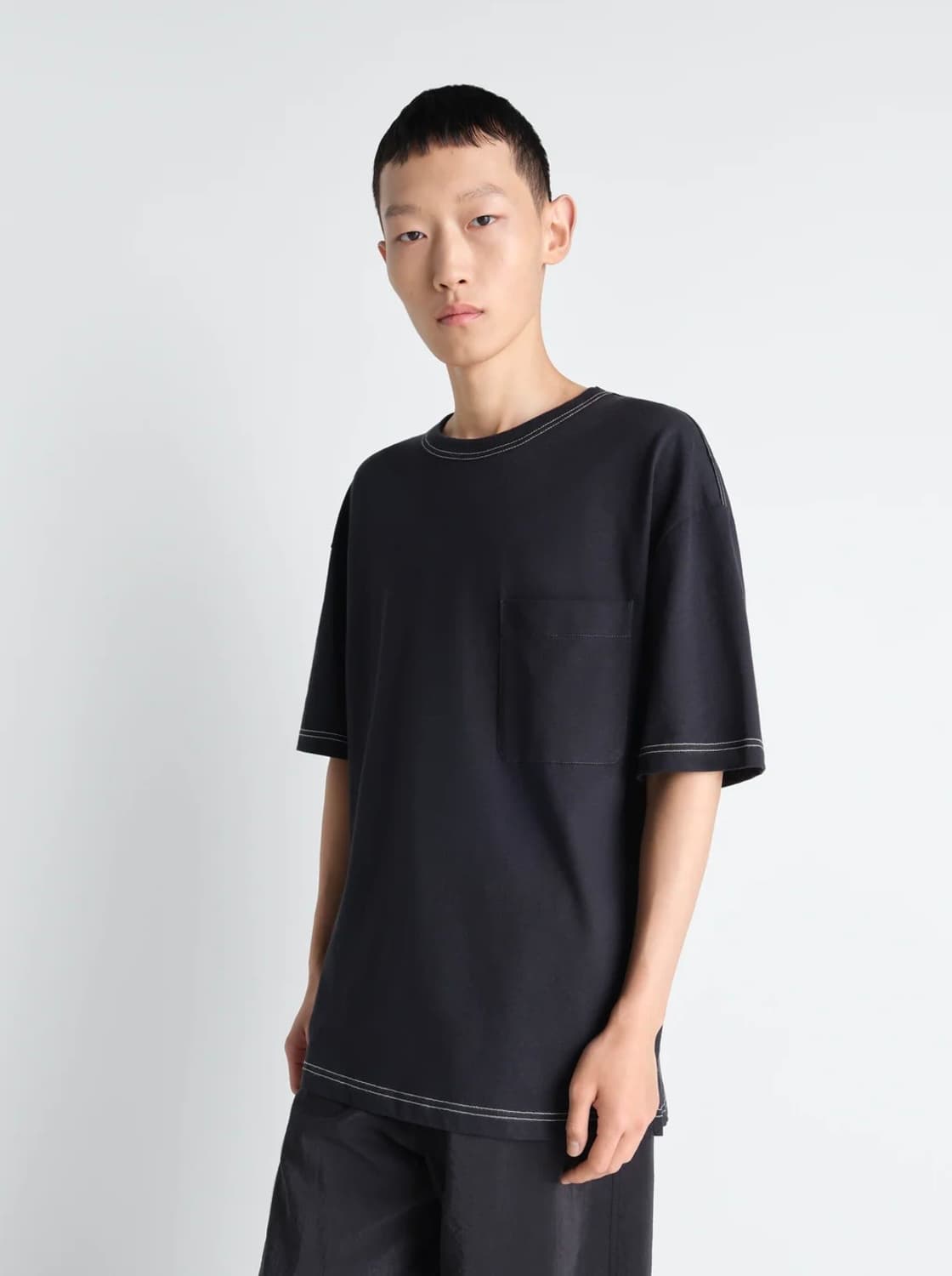 [M,L,XL]르메르 26ss 스티치 박시 티셔츠/Urchin 상품이미지1