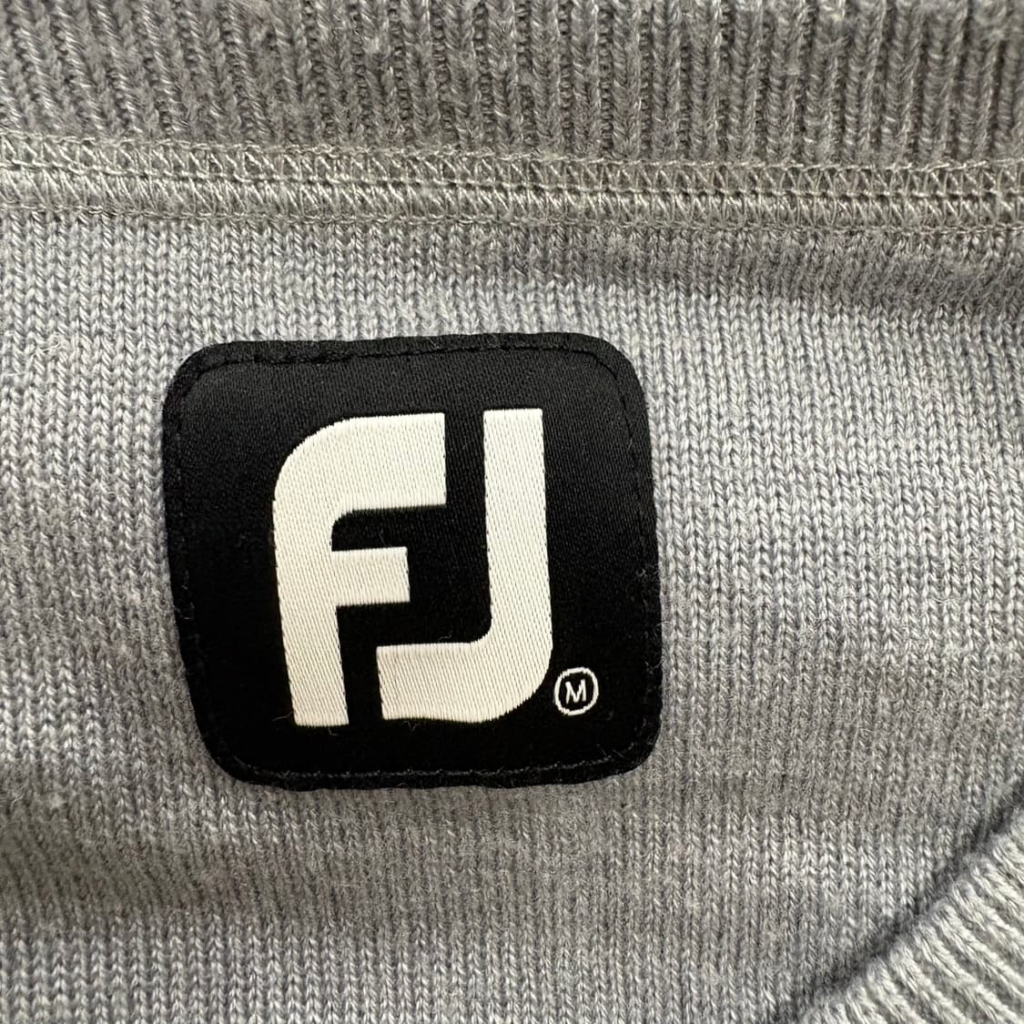 [정품/M] 풋조이 골프 아가일 니트 그레이 b15 상품이미지5
