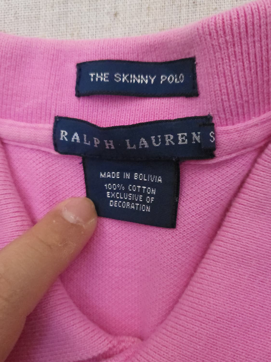 폴로 랄프로렌 핑크 빅포니 반팔 카라티 s 상품이미지3