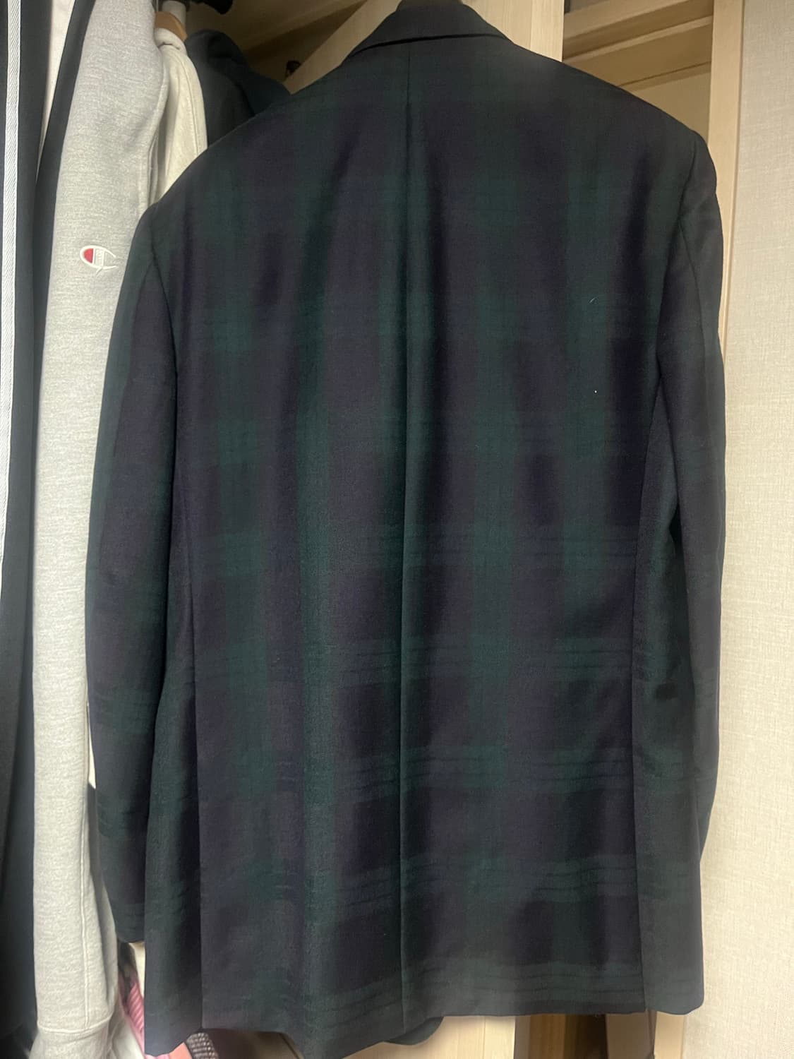 빈티지 버버리 블랙와치 블레이저 판매 상품이미지2