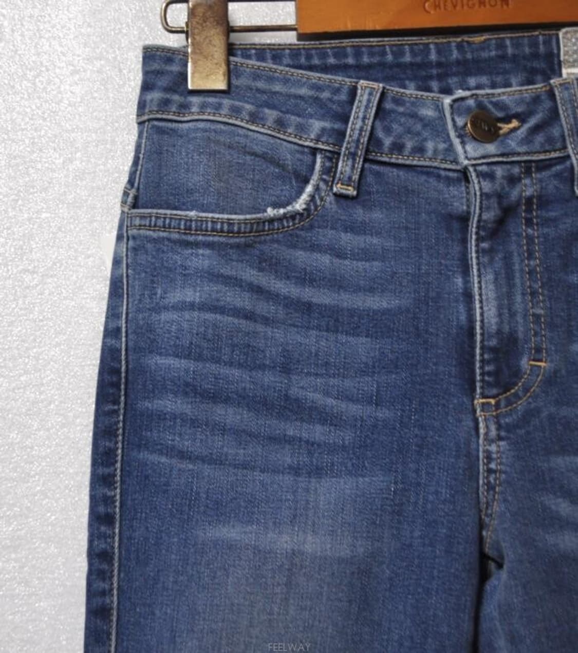 씨위진/여성밑단언발란스데님팬츠(허리24~25) 상품이미지5