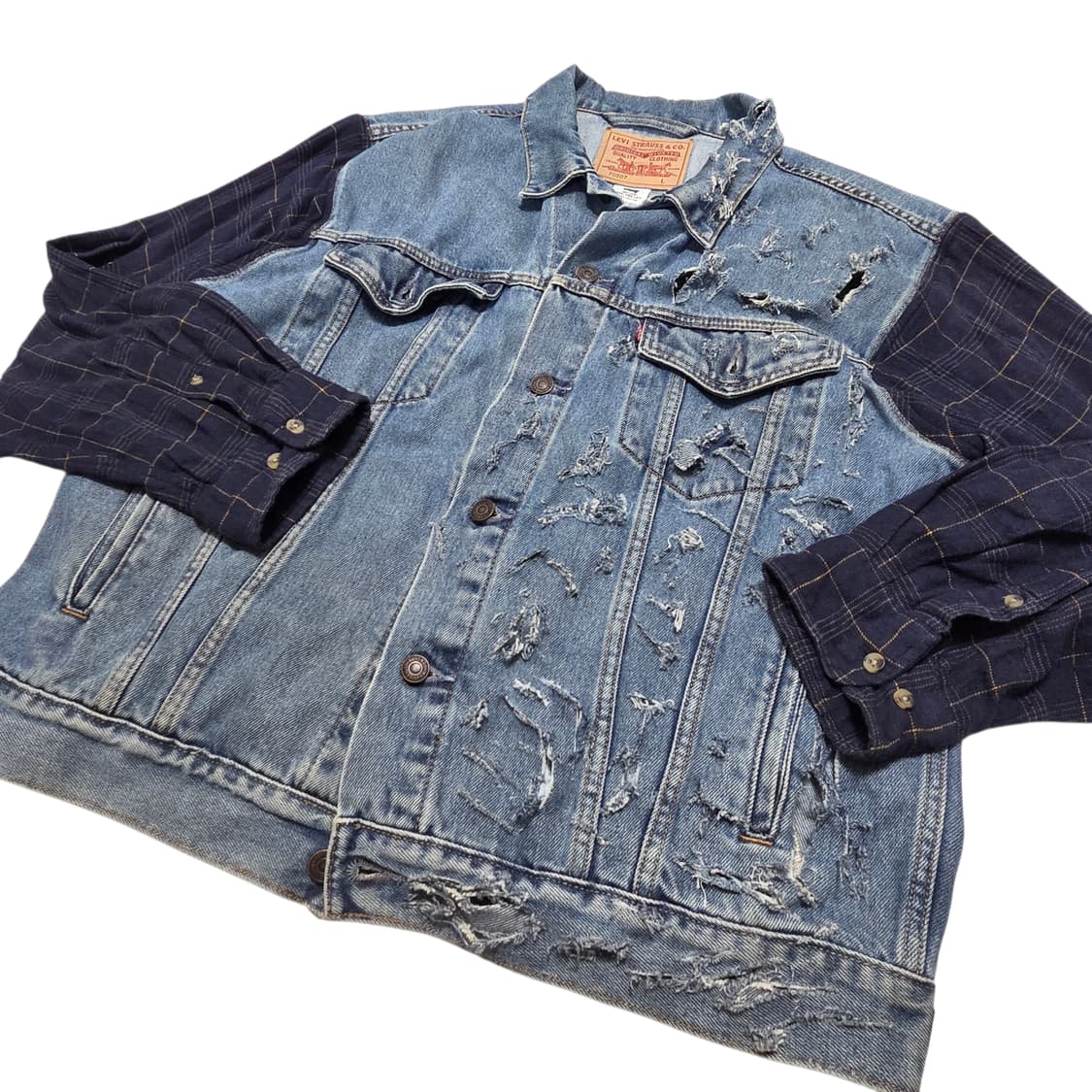 Levi's 리바이스 리워크 그런지 트러커 데님자켓 상품이미지2
