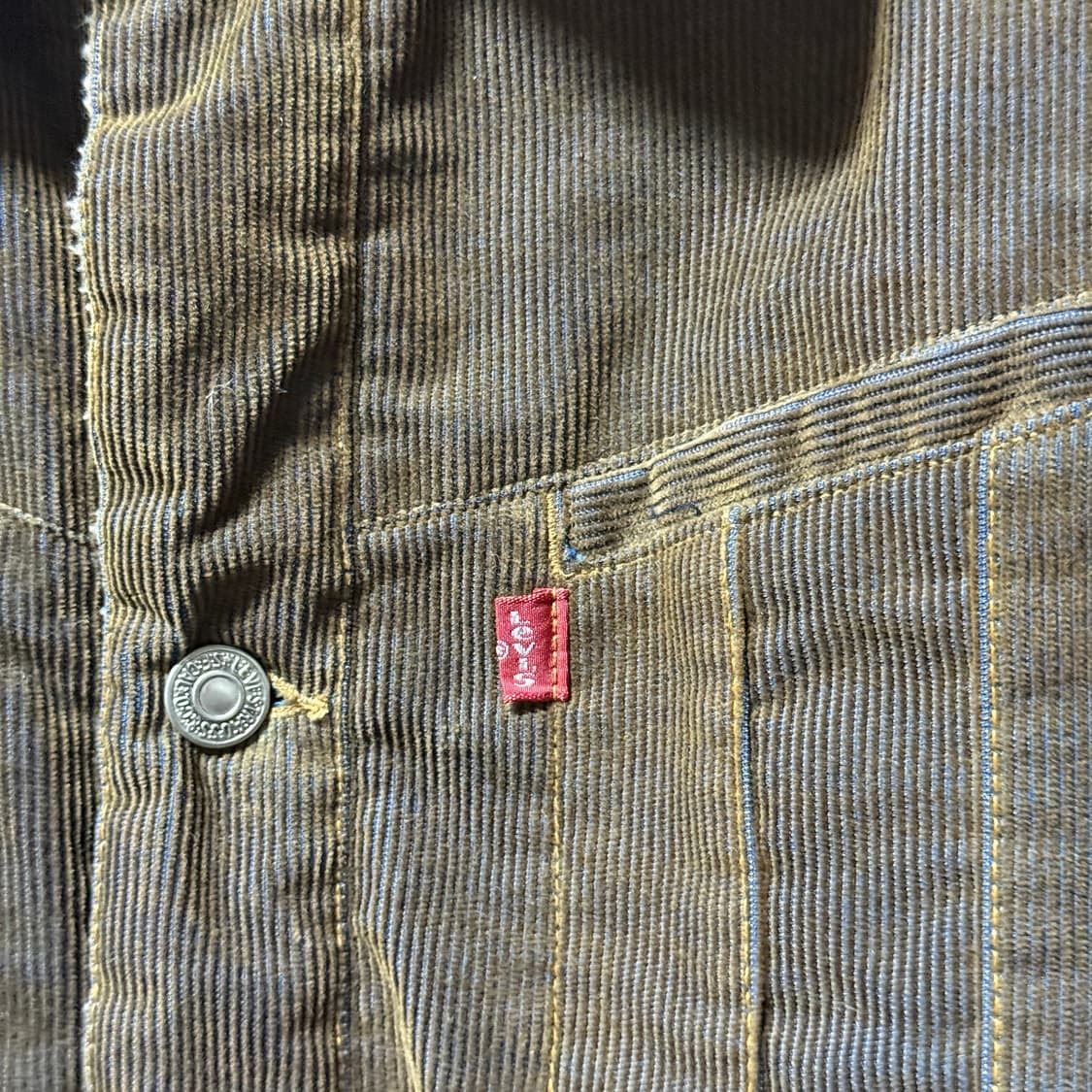 리바이스 오리지널 레드탭 코듀로이 골덴 쉐르파 트러커 자켓 상품이미지5