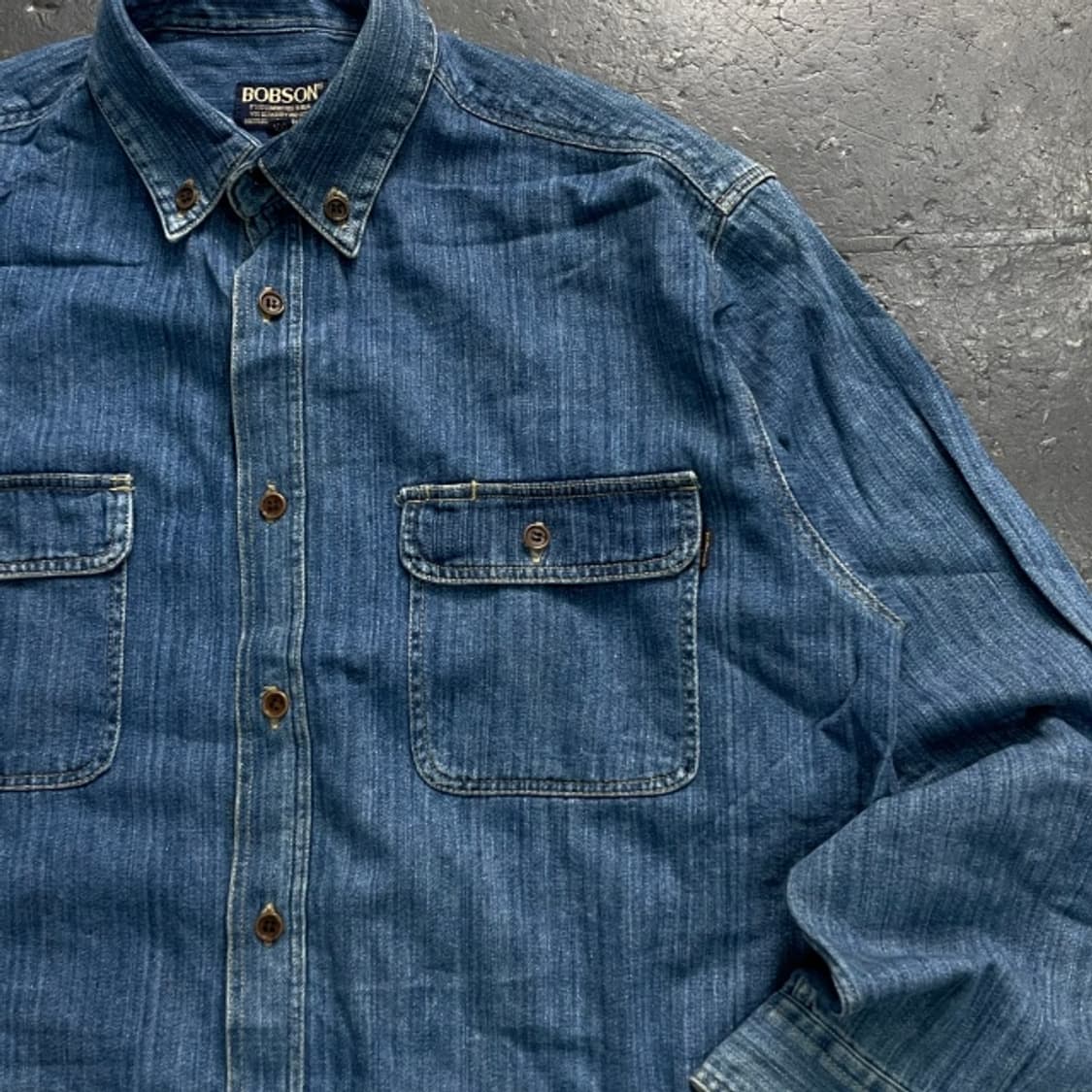 100 밥슨 웨스턴 데님 셔츠 상품이미지2