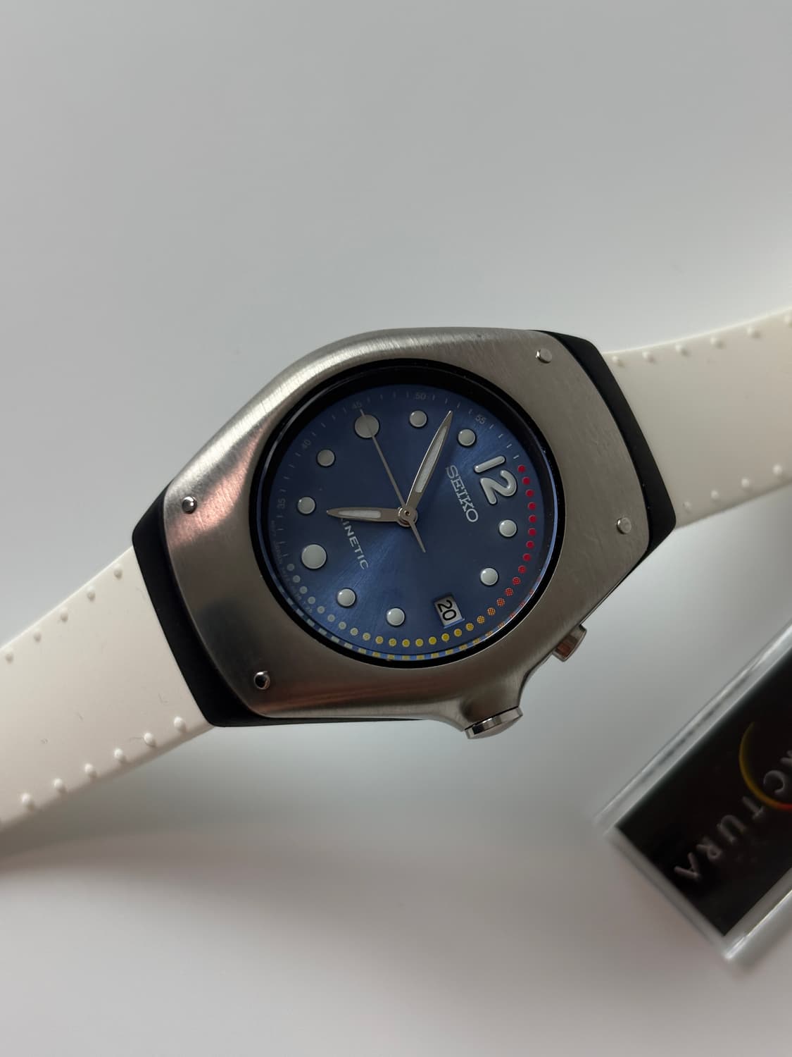 1990s Navy Sunburst Dial Kinetic Quartz 상품이미지3
