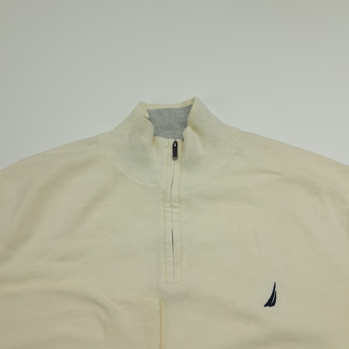 CN956 XL 노티카 아이보리 하프집업 긴팔 니트 스웨터 상품이미지3