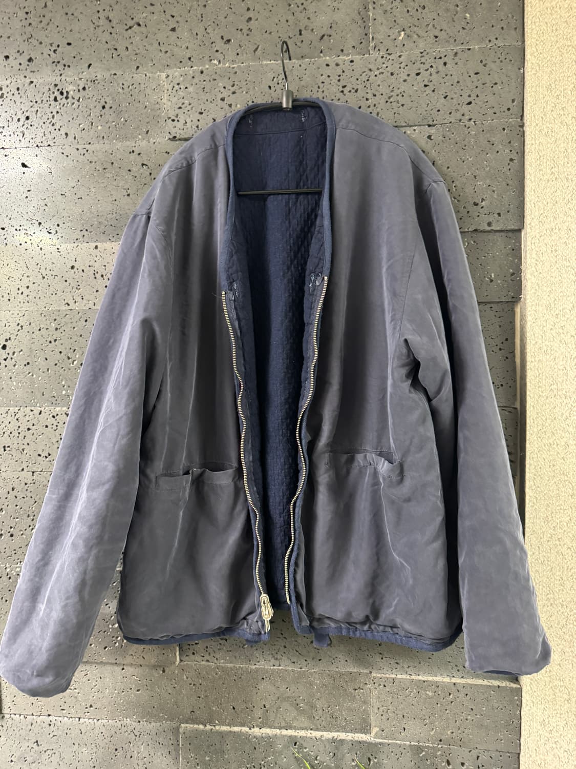 2) 이얼즈어고 리버시블 카라리스 자켓 상품이미지3