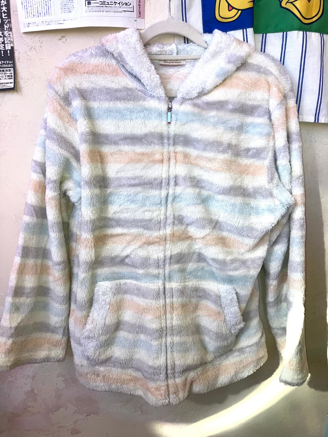 빈티지 마카롱 포근 후드 집업 상품이미지2