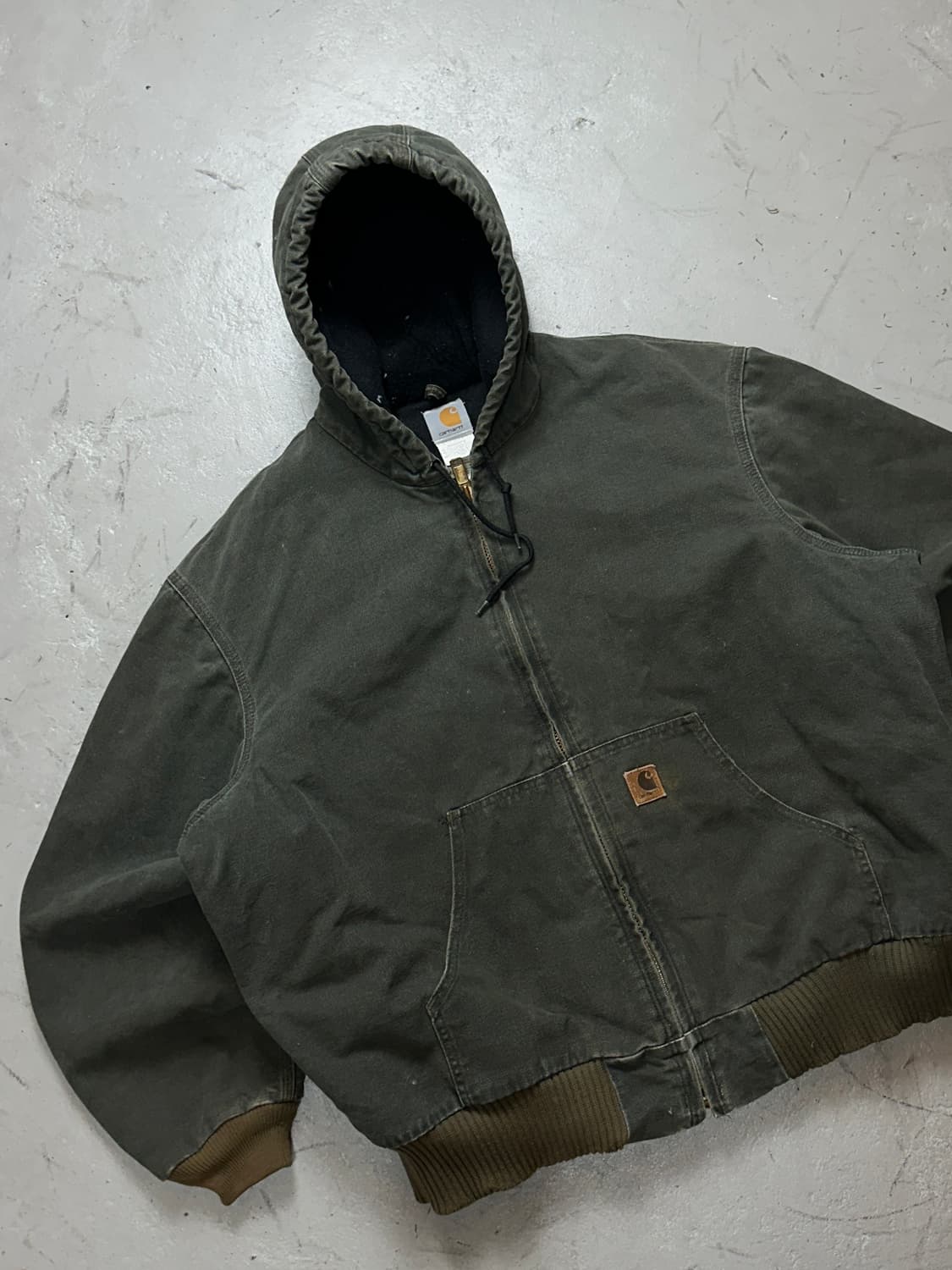 00's OG 칼하트 J130 액티브 자켓 구버전 칼하트 MOS 모스그린 상품이미지5