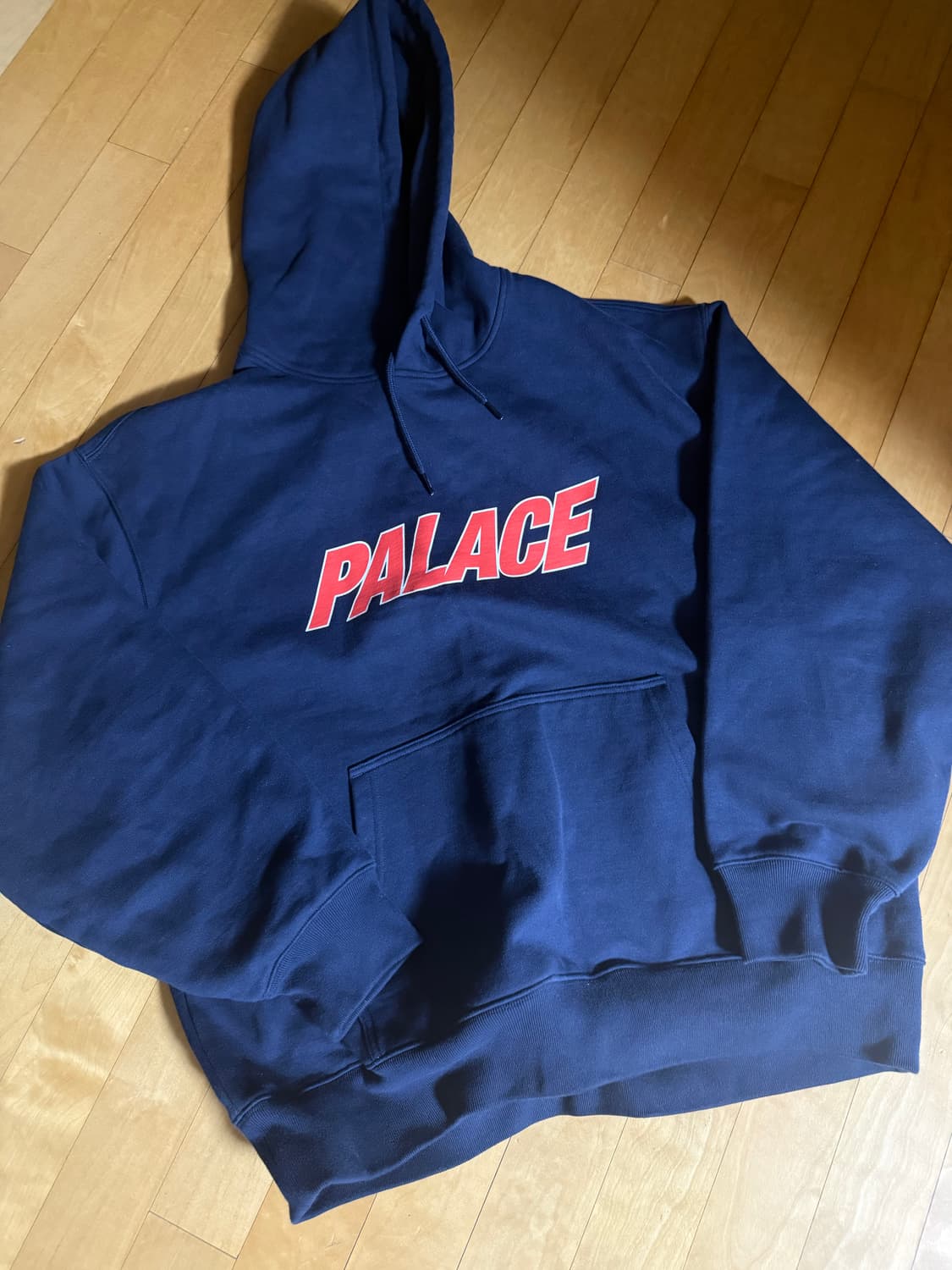 팔라스25ss  듀오 로고 후드 네이비 상품이미지2