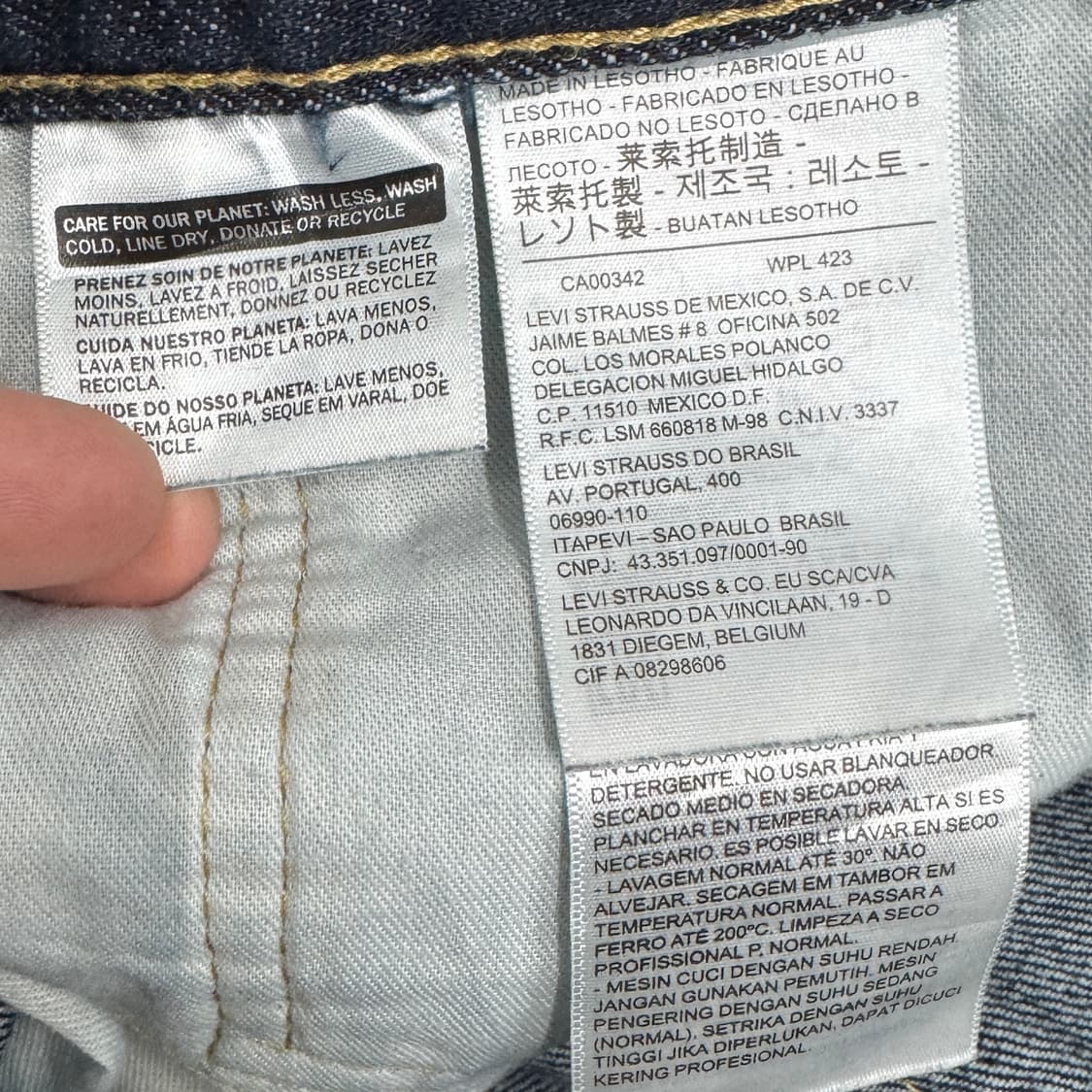 리바이스 559 새깅 워싱 스케이터 와이드 데님팬츠 상품이미지9