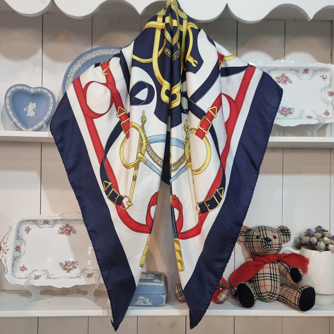 (에르메스) 빈티지 에페롱도르실크 스카프 상품이미지9