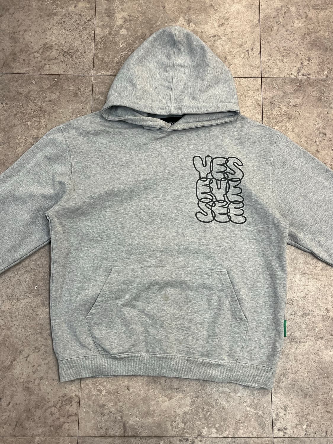 예스아이씨 후드티 그레이 L #csz2434 상품이미지5