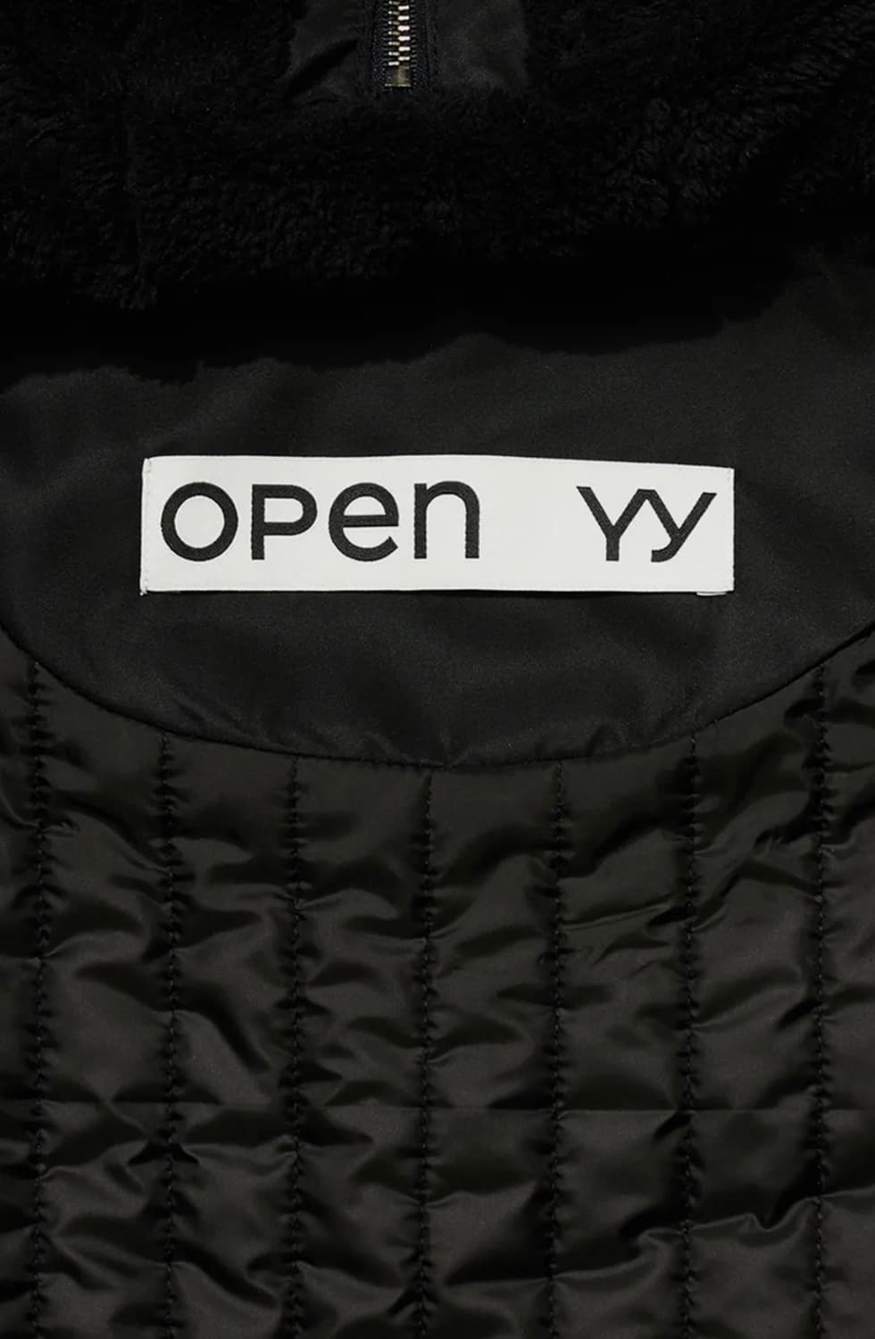 Openyy faux fur zipper hood ma1 (black) 상품이미지3