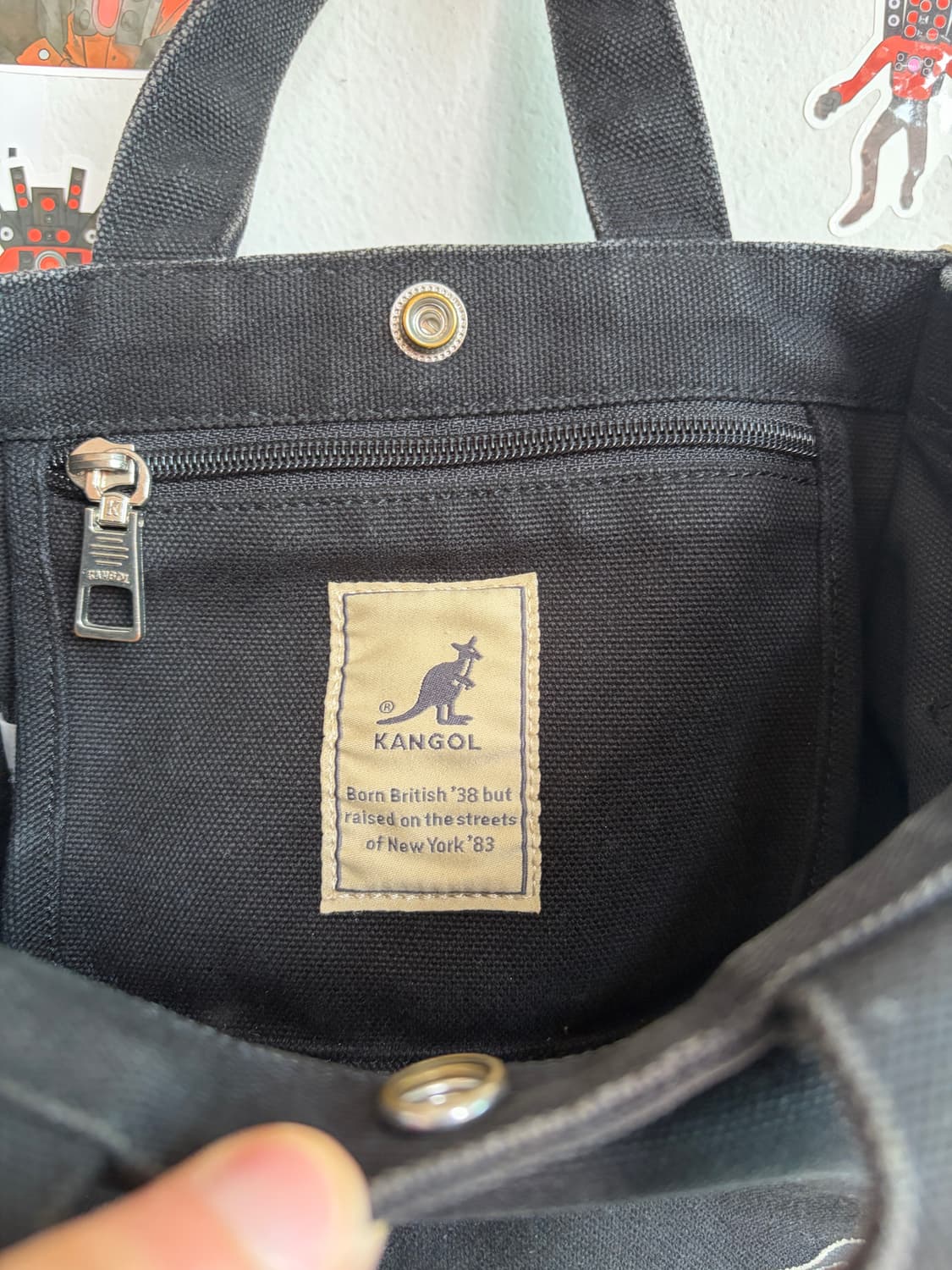 캉골 미니 토트백(크로스백) 블랙 상품이미지4