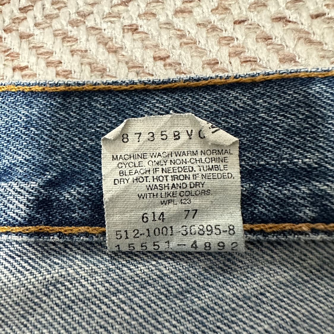 LEVI'S 550 00's usa made relaxed denim 상품이미지4