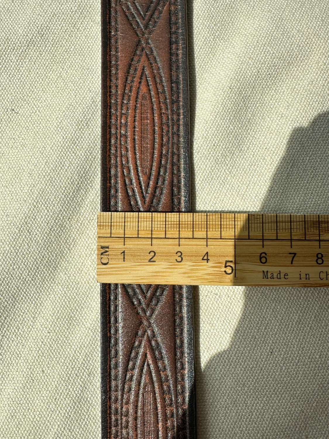 랭글러 웨스턴 브라운 레더 벨트 42 상품이미지10